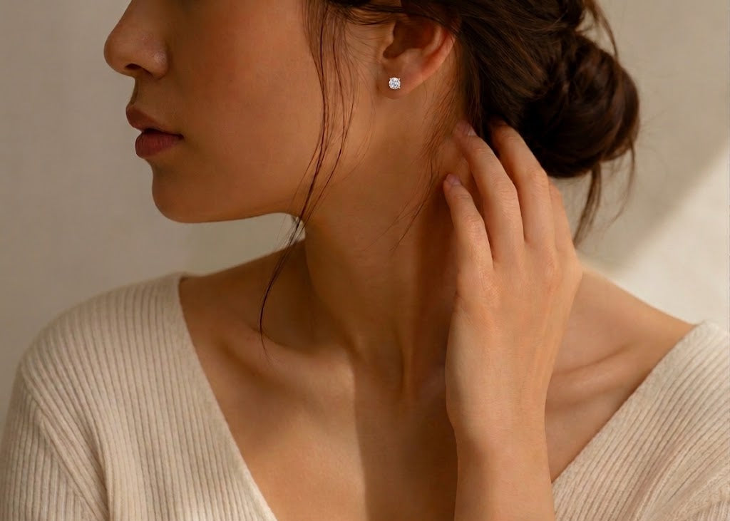 Moissanite Stud Earrings