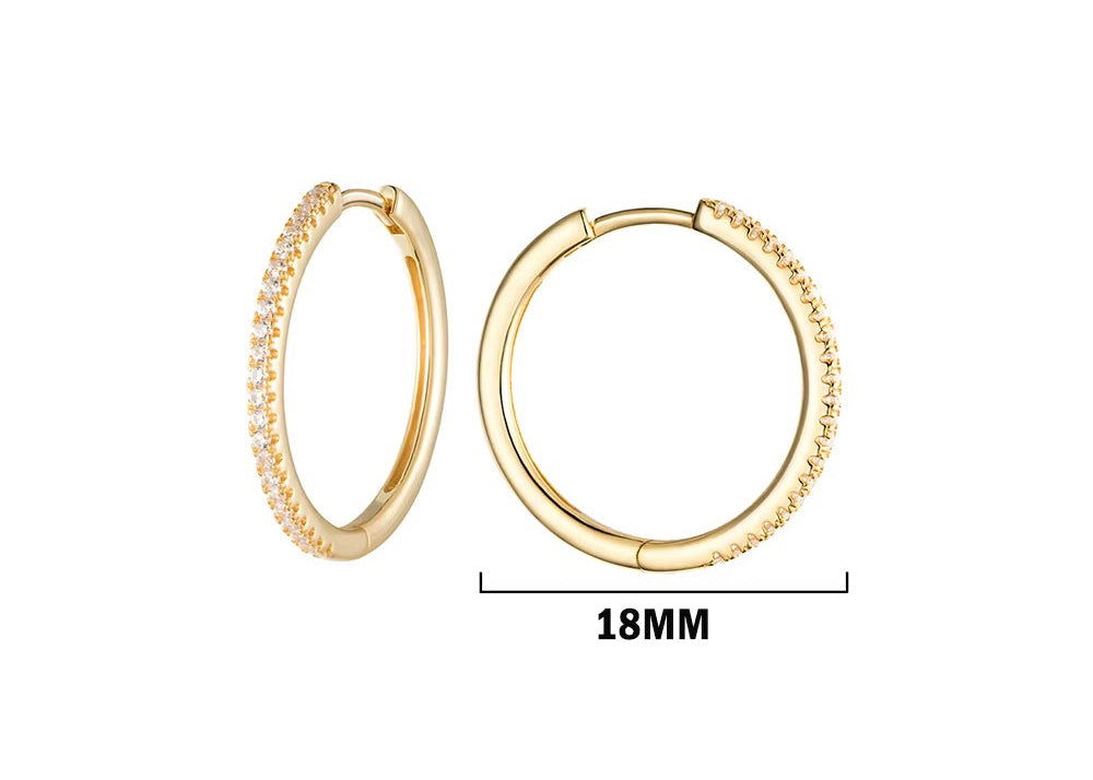 Studded Hoops