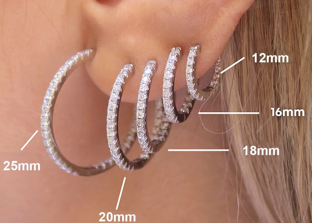 Studded Hoops