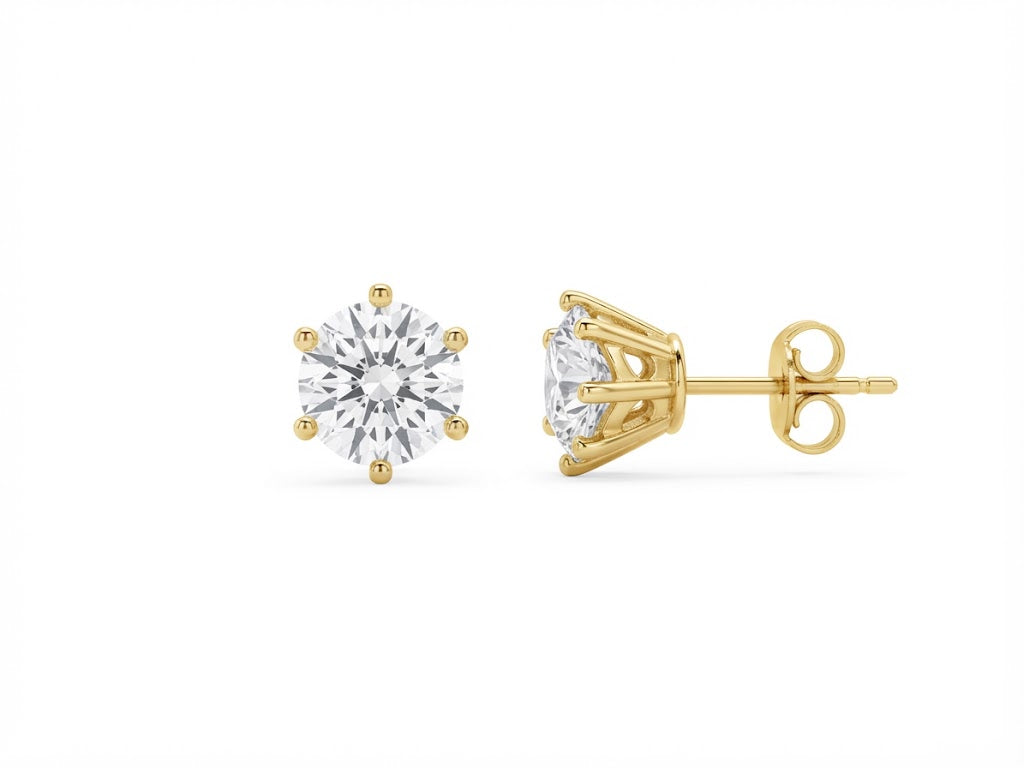 14k Gold Plated Stud Earrings