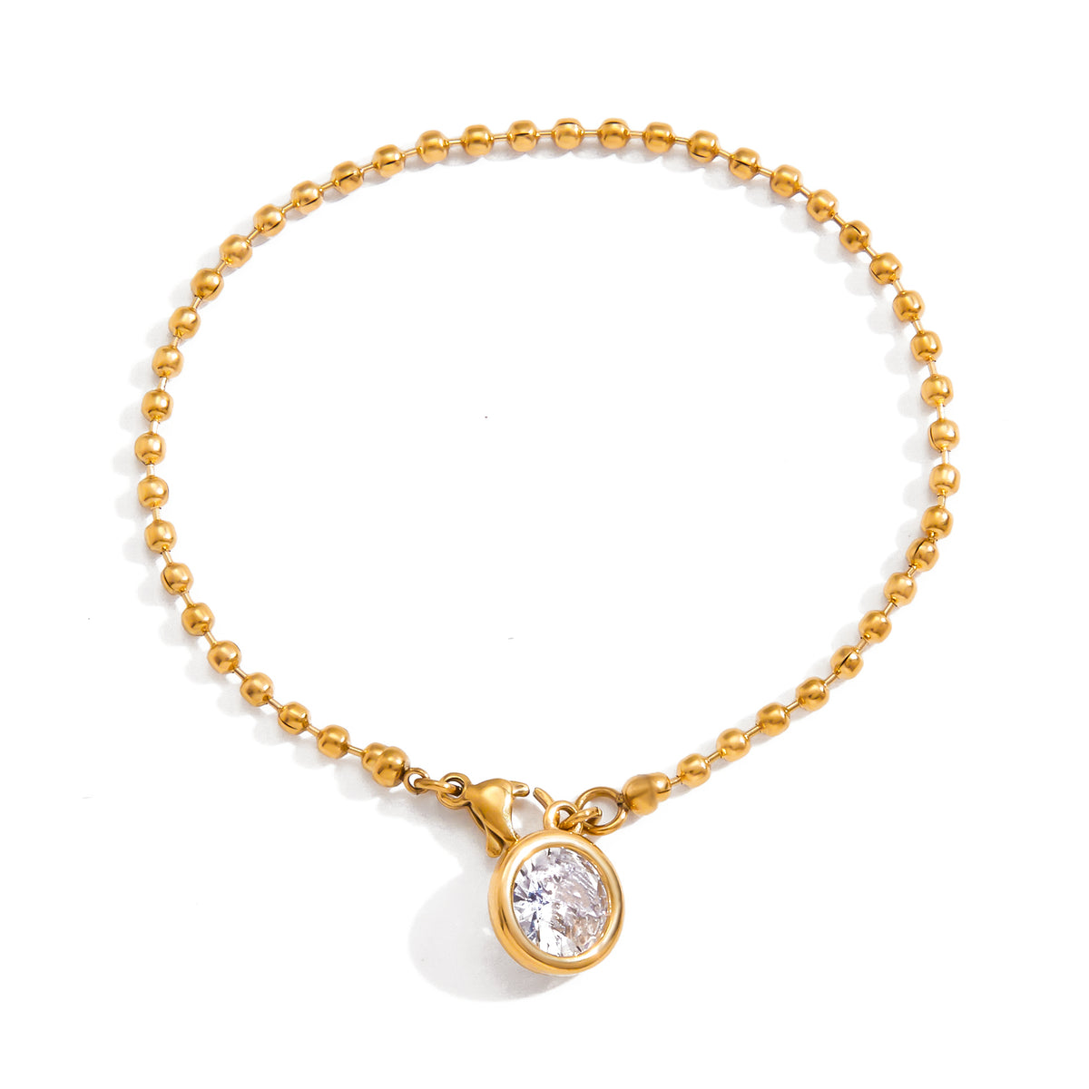 Round Bezel Pendant Bracelet